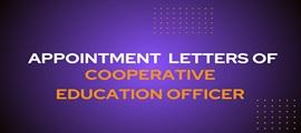Appointment Letter of Cooperative Education Officer (APSC CCE, 2022)