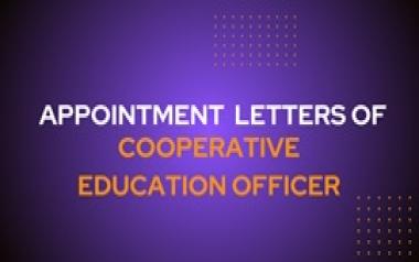 Appointment Letter of Cooperative Education Officer (APSC CCE, 2022)